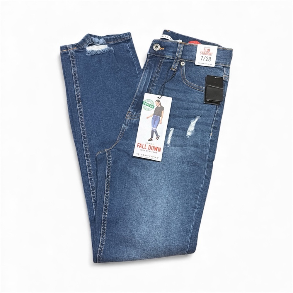 Celebrity Pink Hi-Rise Slim Straight Jeans